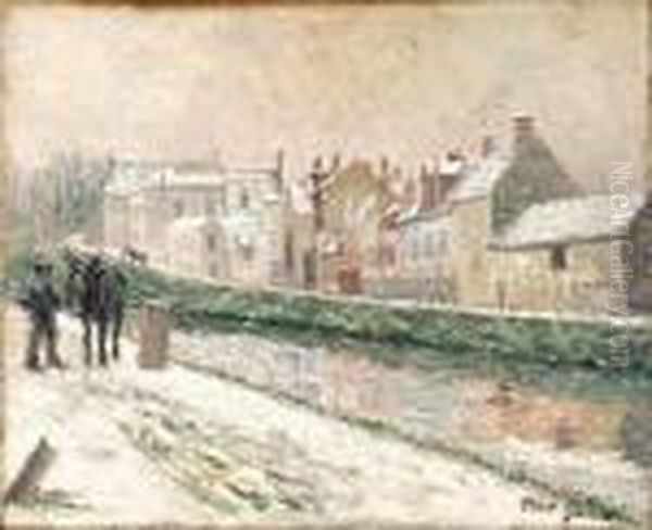 Moret-sur Loing Sous La Neige - view 1