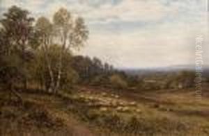 The Young Shepherd And His Flock by Alfred Augustus Glendening