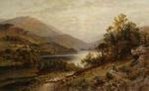 A River Landscape With A Shepherd