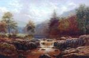On The Llugwy, Betws-y-coed by Alfred Augustus Glendening
