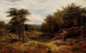 Sr. Arest By The Woodland Path by Alfred Augustus Glendening