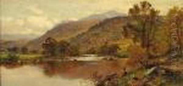 River Landscape In Wales - view 1