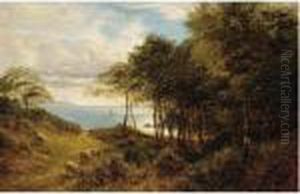 Sheep Grazing By The Sea by Alfred Augustus Glendening