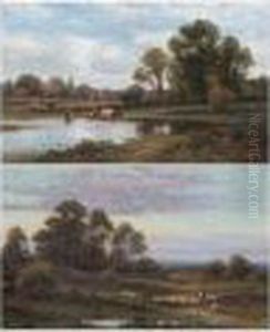 Morning, Chislehurst; Evening, Keston by Alfred Augustus Glendening