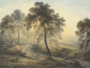 Early Morning Near Loch Katrine In The Trossachs, Scotland by John Glover
