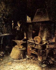 At The Forge by Frans Mortelmans