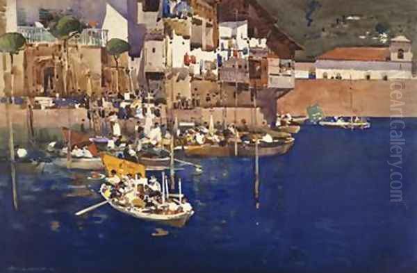 A Mediterranean Port 1892 - view 1