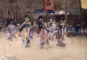 The Javanese Dancers 1889 by Arthur Melville