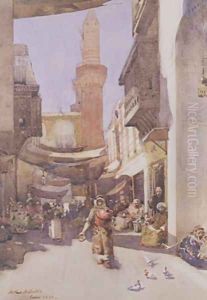 A Cairo Street 1883 by Arthur Melville