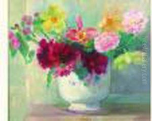 Nature Morte Au Vase Fleuri by Paule Gobillard