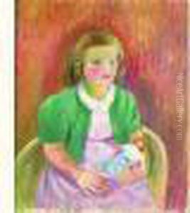 Fillette A La Poupee by Paule Gobillard
