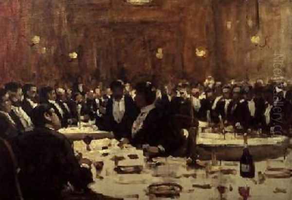 Company at Dinner - view 1