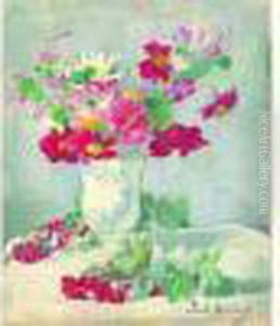 Nature Morte Aux Fleurs Et Aux Groseilles by Paule Gobillard
