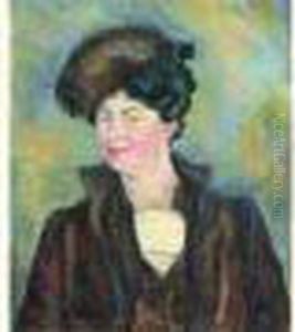 Portrait De Claudie Naive by Paule Gobillard
