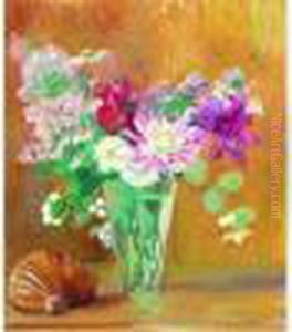 Nature Morte Au Vase Et Au Masque by Paule Gobillard