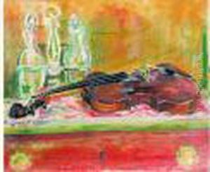 Nature Morte Au Violon by Paule Gobillard