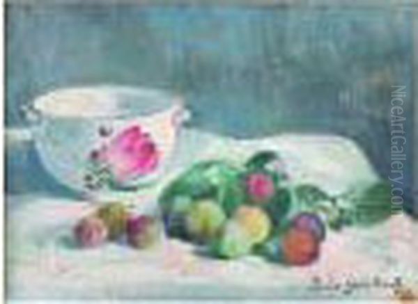 Nature Morte Aux Prunes Et A La Jatte - view 1