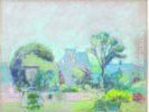 Vue Du Louvre Des Jardins Des Tuileries by Paule Gobillard