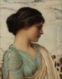 A Classical Beauty by John William Godward