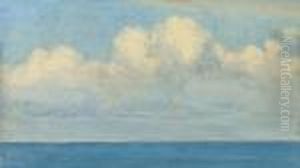 Sea And Clouds At Capri by John William Godward