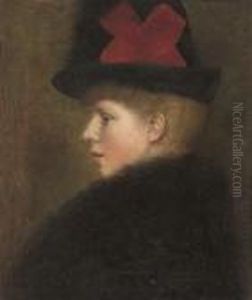 Portrait Of Mary Frederica 'nin' Godward by John William Godward