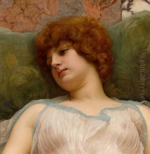 Idle Moments by John William Godward