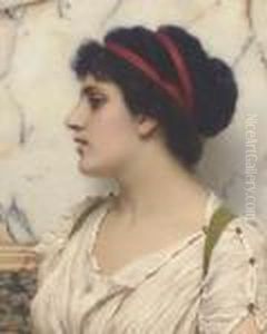 Portrait Of A Young Woman by John William Godward