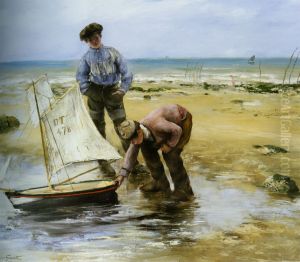 Enfants Jouant Sur La Plage