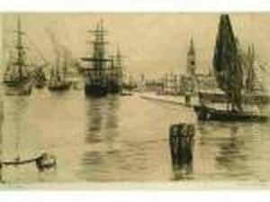Bateaux Sur Le Grand Canal.