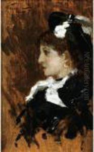 Portrait Presume D'eva Gonzales 
De Profil [ ; Presumed Portrait Of Eva Gonzales In Profile ; Oil On 
Panel Signed Upper Left ; Will Be Included In The Catalogue Raisonne 
Being Prepared By The Grand-nephew Of The Artist, Norbert-georges 
Goeneutte] by Norbert Goeneutte