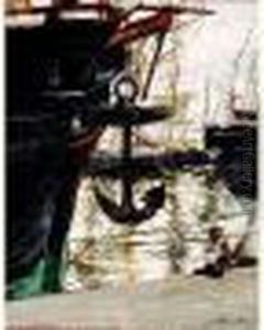 Jeune Pecheur A La Ligne Dans Un Port ,1881