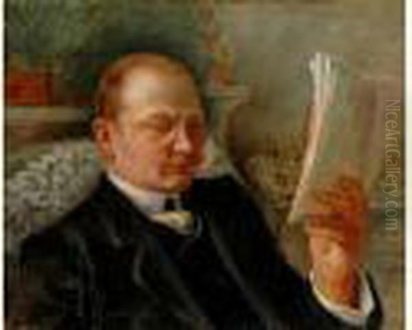 Portrait Homme A La Lecture, Circa 1890 - view 1