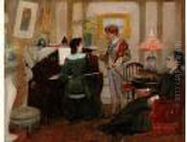 La Lecon De Musique, Circa 1880 - view 1