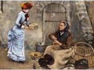 The Basket Weaver by Norbert Goeneutte