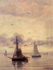 Evening Anchorage by Hendrik Willem Mesdag