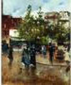 < Deux Elegantes, Place Clichy >. < Deux Elegantes, Place Clichy >.