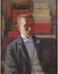 Autoportraits Aux Livres (vers 1876-1878) by Norbert Goeneutte