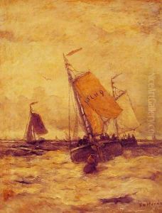 On a Stormy Sea by Hendrik Willem Mesdag