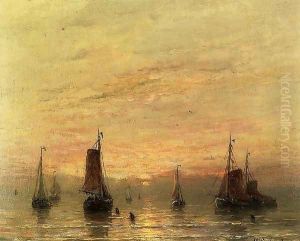 Summer Sunser, Scheveningen by Hendrik Willem Mesdag