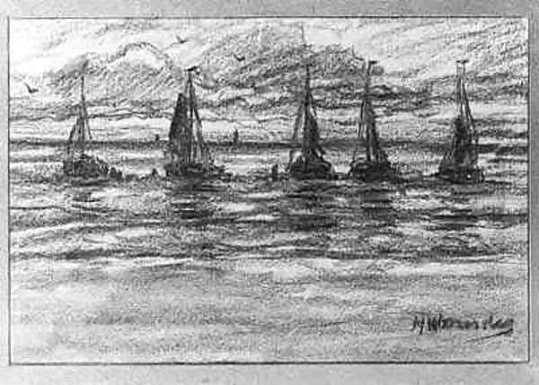 Bomschuiten off the coast - view 1