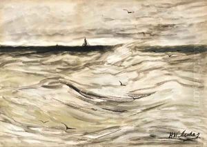 Hooge zee (High seas) by Hendrik Willem Mesdag