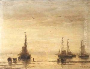 Soleil couchant by Hendrik Willem Mesdag