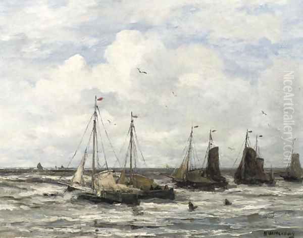 'Bomschuiten' in the surf - view 1