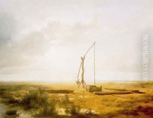 View of the Great Hungarian Plain with Draw Well 1853