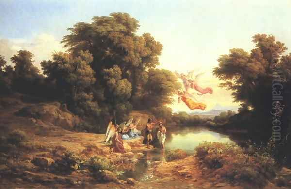 The Baptism of Christ in the River Jordan 1840-41 by Karoly, the Elder Marko