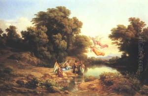 The Baptism of Christ in the River Jordan 1840-41 by Karoly, the Elder Marko