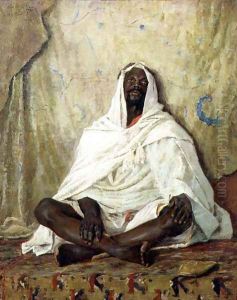 Seated Arab by Alexander Mann