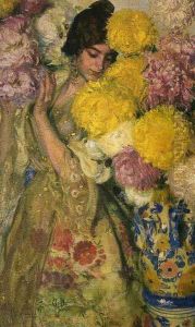 Entre flores by Jose Mongrell Torrent