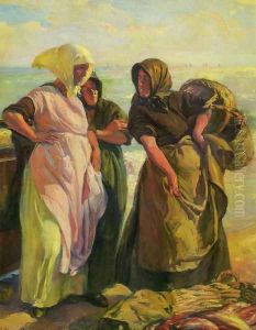 Pescadoras by Jose Mongrell Torrent
