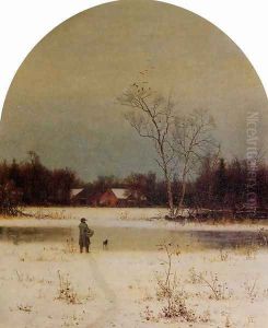 The Frozen Pond by Jervis McEntee